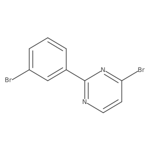 4-Bromo-2-(3-bromophenyl)pyrimidine结构式
