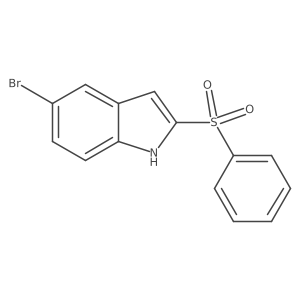 5-Bromo-2-(phenylsulfonyl)-1H-indole结构式