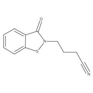 1,2-Benzisothiazole-2(3H)-butanenitrile,3-oxo-结构式