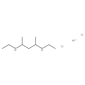 N,N'-Diethyl-2,4-pentanediamine platinum dichloride, (S,S)- Structure