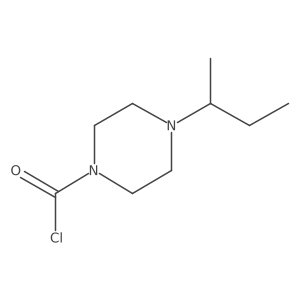 4-(Butan-2-yl)piperazine-1-carbonyl chloride Structure