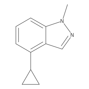 4-Cyclopropyl-1-methyl-1H-indazole Structure