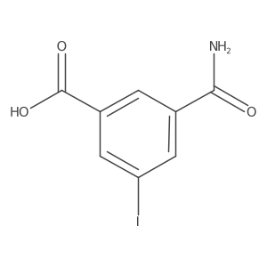 3-Carbamoyl-5-iodobenzoicacid Structure