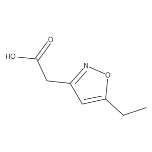 2-(5-Ethyl-1,2-oxazol-3-yl)acetic acid结构式