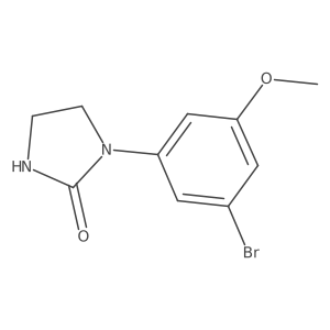1-(3-Bromo-5-methoxyphenyl)imidazolidin-2-one结构式