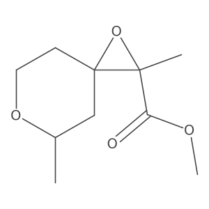 Methyl 2,5-dimethyl-1,6-dioxaspiro[2.5]octane-2-carboxylate结构式