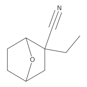 2-Ethyl-7-oxabicyclo[2.2.1]heptane-2-carbonitrile结构式