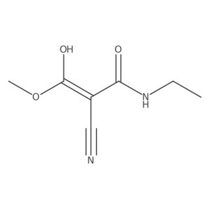 2-Propenoic acid, 2-cyano-3-(ethylamino)-3-hydroxy-, methyl ester, (Z)-结构式