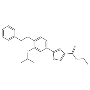 Ethyl 2-(4-(benzyloxy)-3-isopropoxyphenyl)oxazole-4-carboxylate Structure