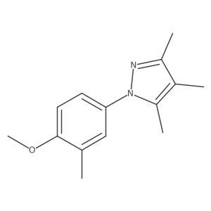 1-(4-Methoxy-3-methylphenyl)-3,4,5-trimethyl-1H-pyrazole Structure