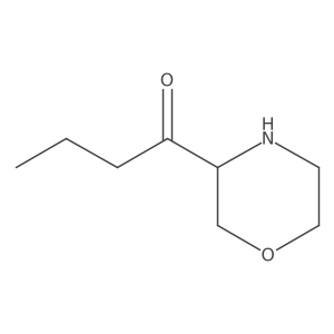 1-(Morpholin-3-yl)butan-1-one Structure