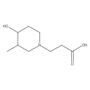 3-(4-Hydroxy-3-methylpiperidin-1-yl)propanoic acid Structure