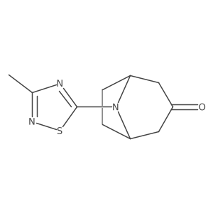 8-(3-Methyl-1,2,4-thiadiazol-5-yl)-8-azabicyclo[3.2.1]octan-3-one结构式