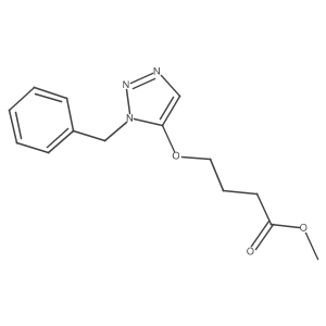 Methyl 4-((1-benzyl-1H-1,2,3-triazol-5-yl)oxy)butanoate Structure