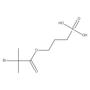 (3-[(2-Bromo-2-methylpropanoyl)oxy]propyl)phosphonic acid结构式