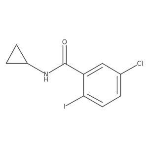 5-chloro-N-cyclopropyl-2-iodobenzamide Structure