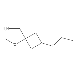 (3-Ethoxy-1-methoxycyclobutyl)methanamine结构式
