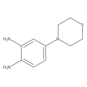 4-Thiomorpholin-4-ylbenzene-1,2-diamine结构式