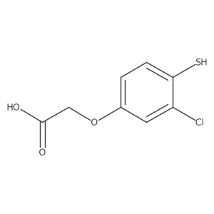 2-(3-Chloro-4-mercaptophenoxy)acetic acid Structure