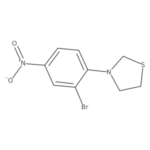 3-(2-Bromo-4-nitrophenyl)thiazolidine Structure