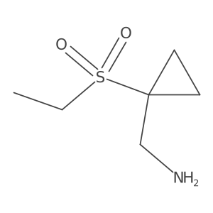 (1-(Ethylsulfonyl)cyclopropyl)methanamine Structure