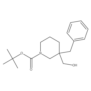 Tert-butyl 3-benzyl-3-(hydroxymethyl)piperidine-1-carboxylate Structure