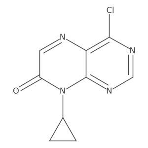 4-Chloro-8-cyclopropylpteridin-7(8H)-one结构式