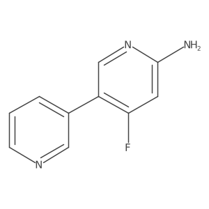 4-Fluoro-[3,3'-bipyridin]-6-amine结构式