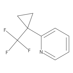1-(2-Pyridinyl)-1-(trifluoromethyl)cyclopropane Structure