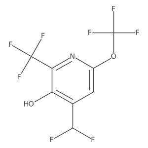 4-(Difluoromethyl)-6-(trifluoromethoxy)-2-(trifluoromethyl)pyridin-3-ol Structure