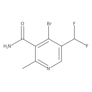 4-Bromo-5-(difluoromethyl)-2-methylnicotinamide结构式