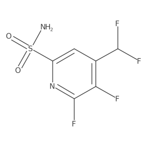 4-(Difluoromethyl)-5,6-difluoropyridine-2-sulfonamide结构式