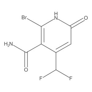 2-Bromo-4-(difluoromethyl)-6-hydroxynicotinamide Structure