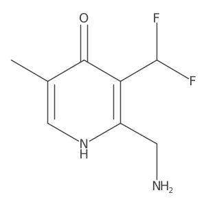 2-(Aminomethyl)-3-(difluoromethyl)-4-hydroxy-5-methylpyridine Structure