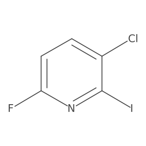 3-Chloro-6-fluoro-2-iodopyridine结构式