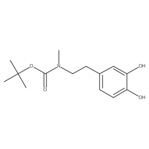 tert-butyl N-[2-(3,4-dihydroxyphenyl)ethyl]-N-methylcarbamate Structure