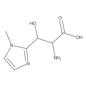 2-amino-3-hydroxy-3-(1-methyl-1H-imidazol-2-yl)propanoic acid Structure