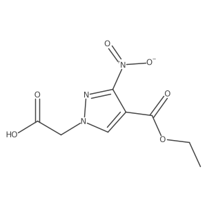[4-(ethoxycarbonyl)-3-nitro-1H-pyrazol-1-yl]acetic acid Structure