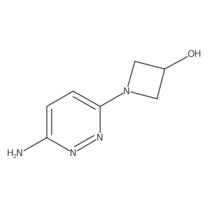 1-(6-Aminopyridazin-3-yl)azetidin-3-ol Structure