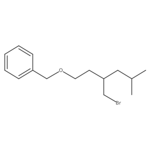 ({[3-(Bromomethyl)-5-methylhexyl]oxy}methyl)benzene Structure