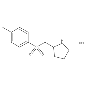 2-([(4-Methylphenyl)sulfonyl]methyl)pyrrolidine hydrochloride Structure