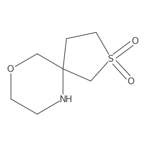 9-Oxa-2-thia-6-azaspiro[4.5]decane 2,2-dioxide Structure
