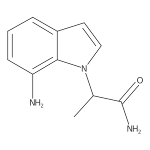 2-(7-amino-1H-indol-1-yl)propanamide Structure