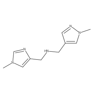 [(1-methyl-1H-imidazol-4-yl)methyl][(1-methyl-1H-pyrazol-4-yl)methyl]amine结构式