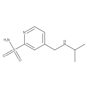 4-{[(Propan-2-yl)amino]methyl}pyridine-2-sulfonamide结构式