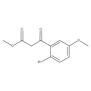 Methyl 3-(2-bromo-5-methoxyphenyl)-3-oxopropanoate结构式
