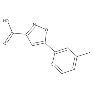 5-(4-Methyl-2-pyridyl)isoxazole-3-carboxylic Acid结构式