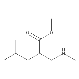 Methyl 4-methyl-2-[(methylamino)methyl]pentanoate结构式