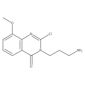 3-(3-Aminopropyl)-2-chloro-8-methoxyquinazolin-4(3H)-one结构式
