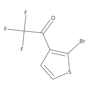 1-(2-Bromothiophen-3-yl)-2,2,2-trifluoroethan-1-one结构式